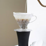 Hario V60 Plastic Coffee Dripper - Size 02 (Clear) - Hackney Rascal Coffee