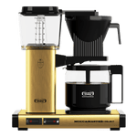 gold, brass, moccamaster kbg select coffee machine