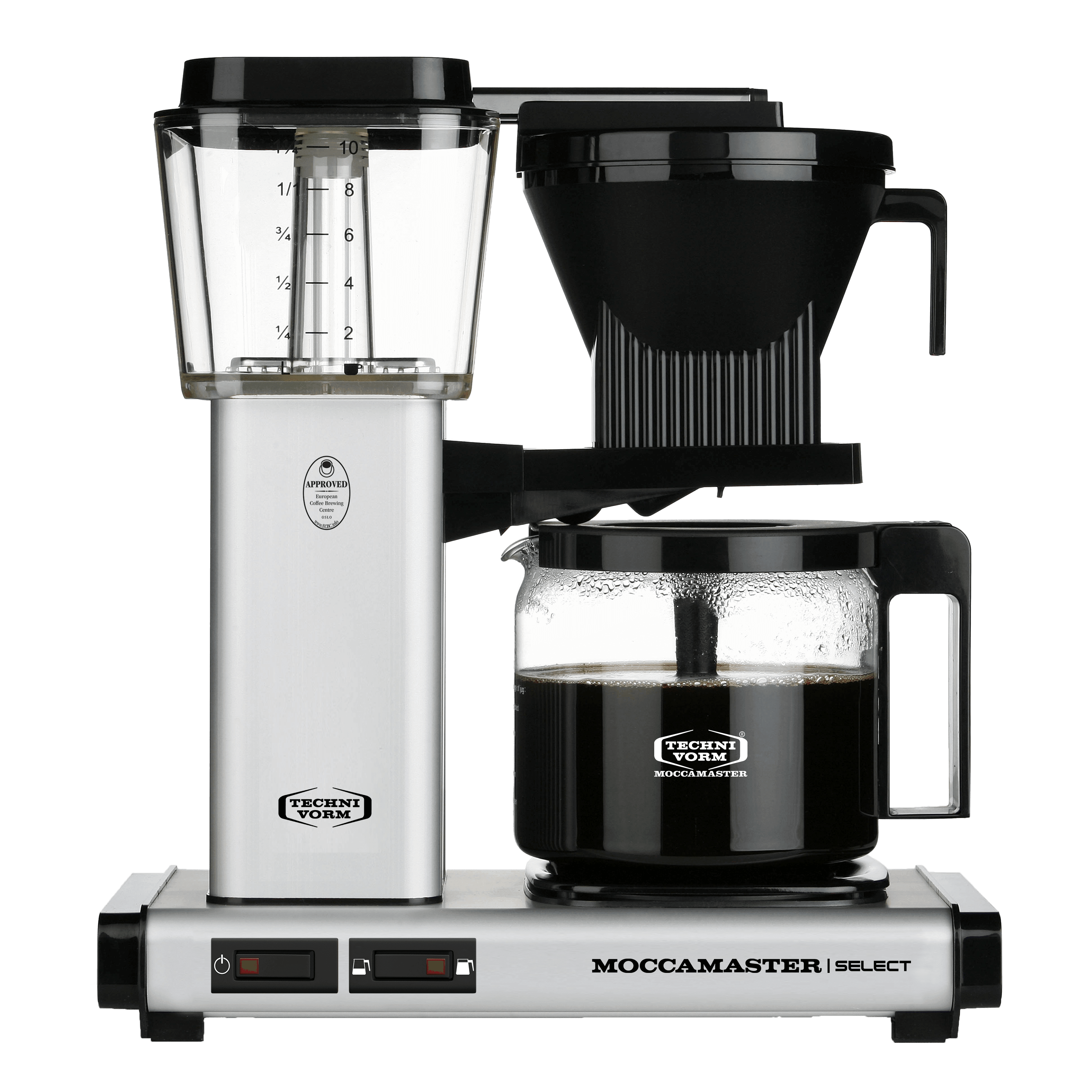 matte silver moccamaster kbg select coffee machine