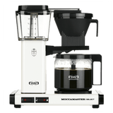 white, off-white moccamaster kbg select coffee machine