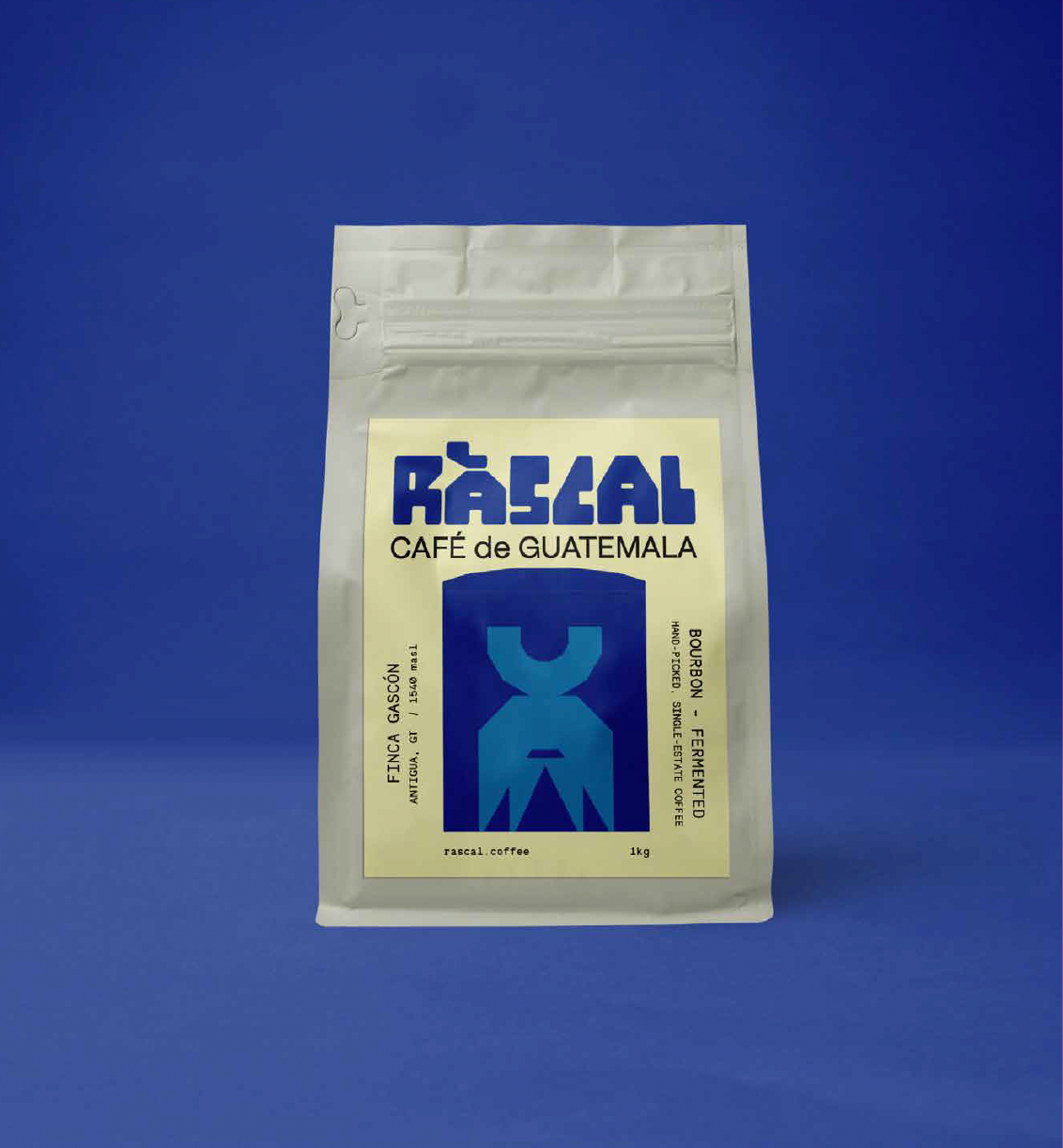coffee bag with guatemalan label