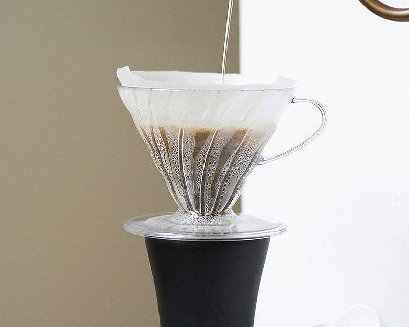 Hario V60 Plastic Coffee Dripper - Size 02 (Clear) - Hackney Rascal Coffee