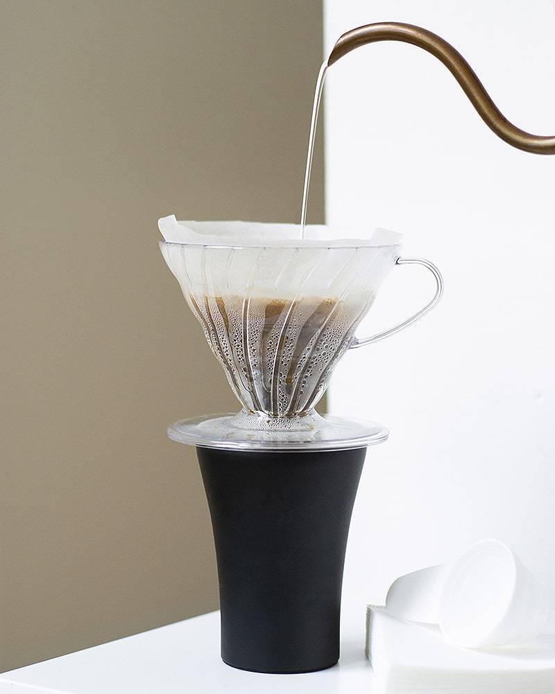 Hario V60 Plastic Coffee Dripper - Size 02 (Clear) - Hackney Rascal Coffee