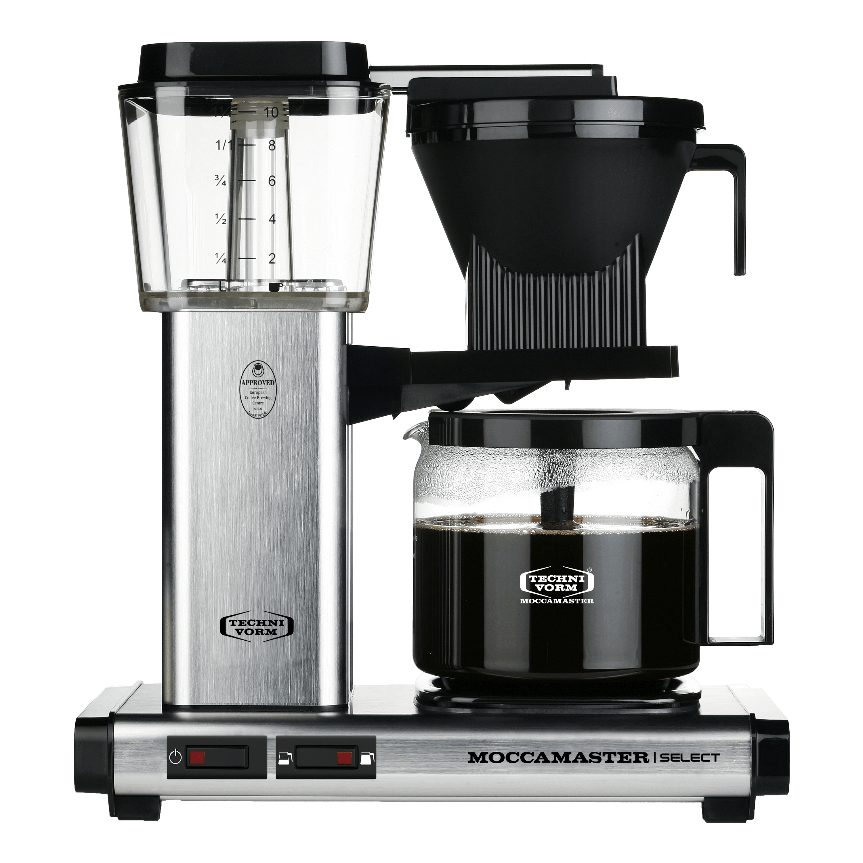 silver moccamaster kbg select coffee machine