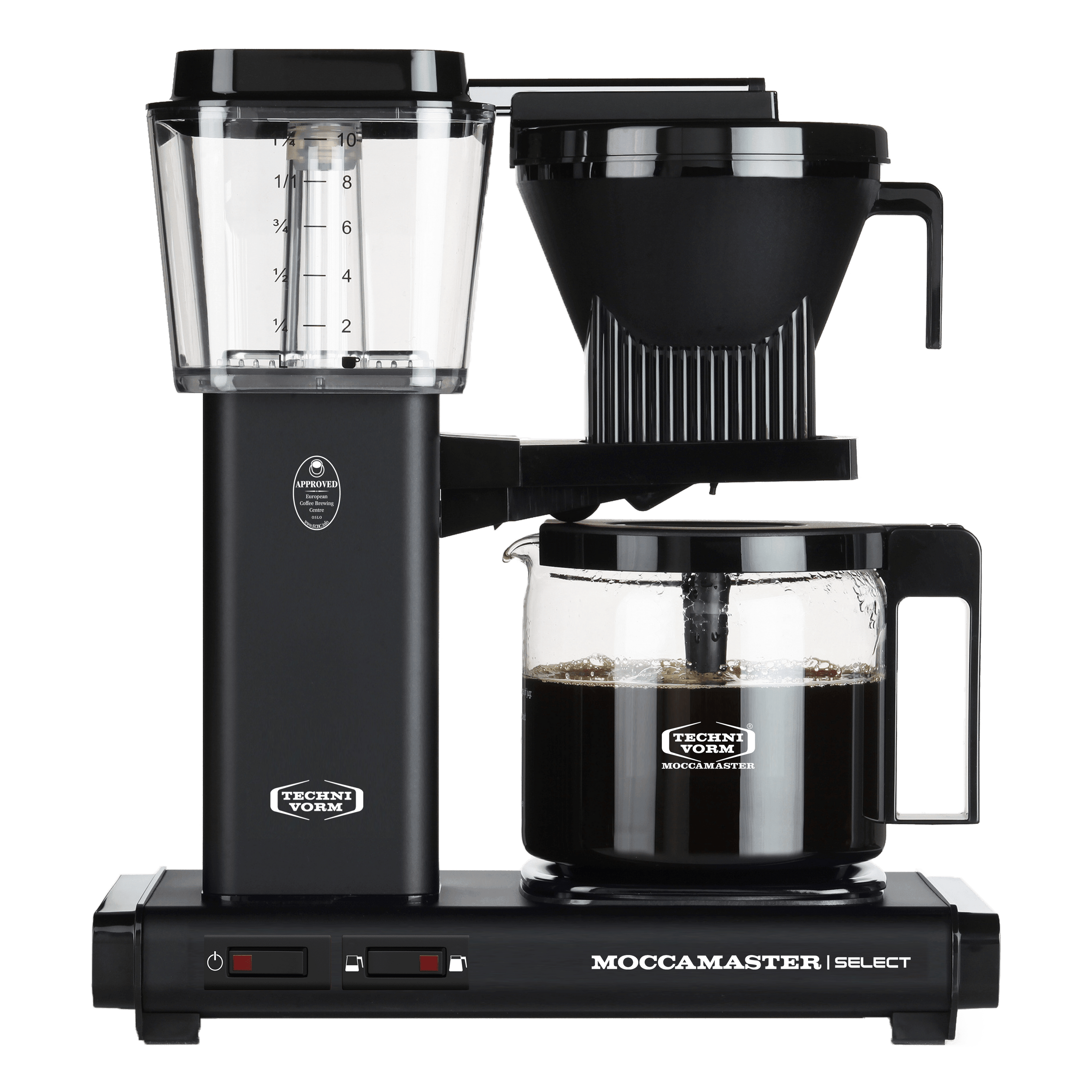 matte black moccamaster kbg select coffee machine