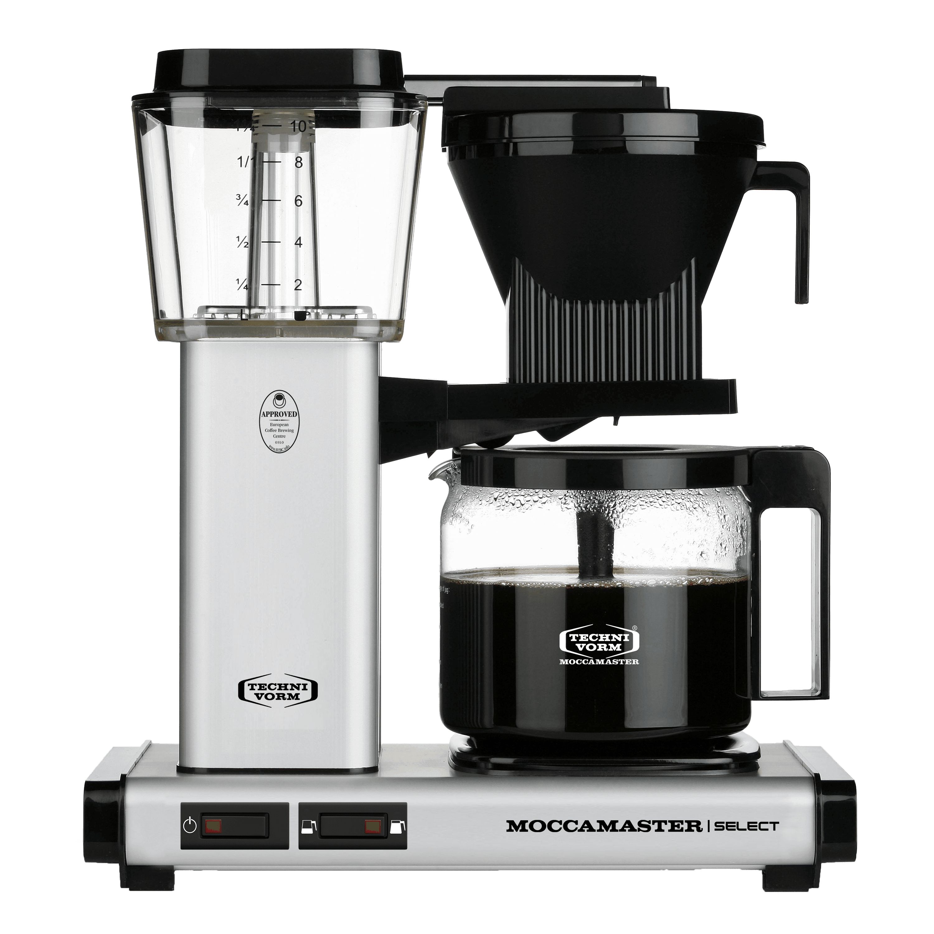 matte silver moccamaster kbg select coffee machine