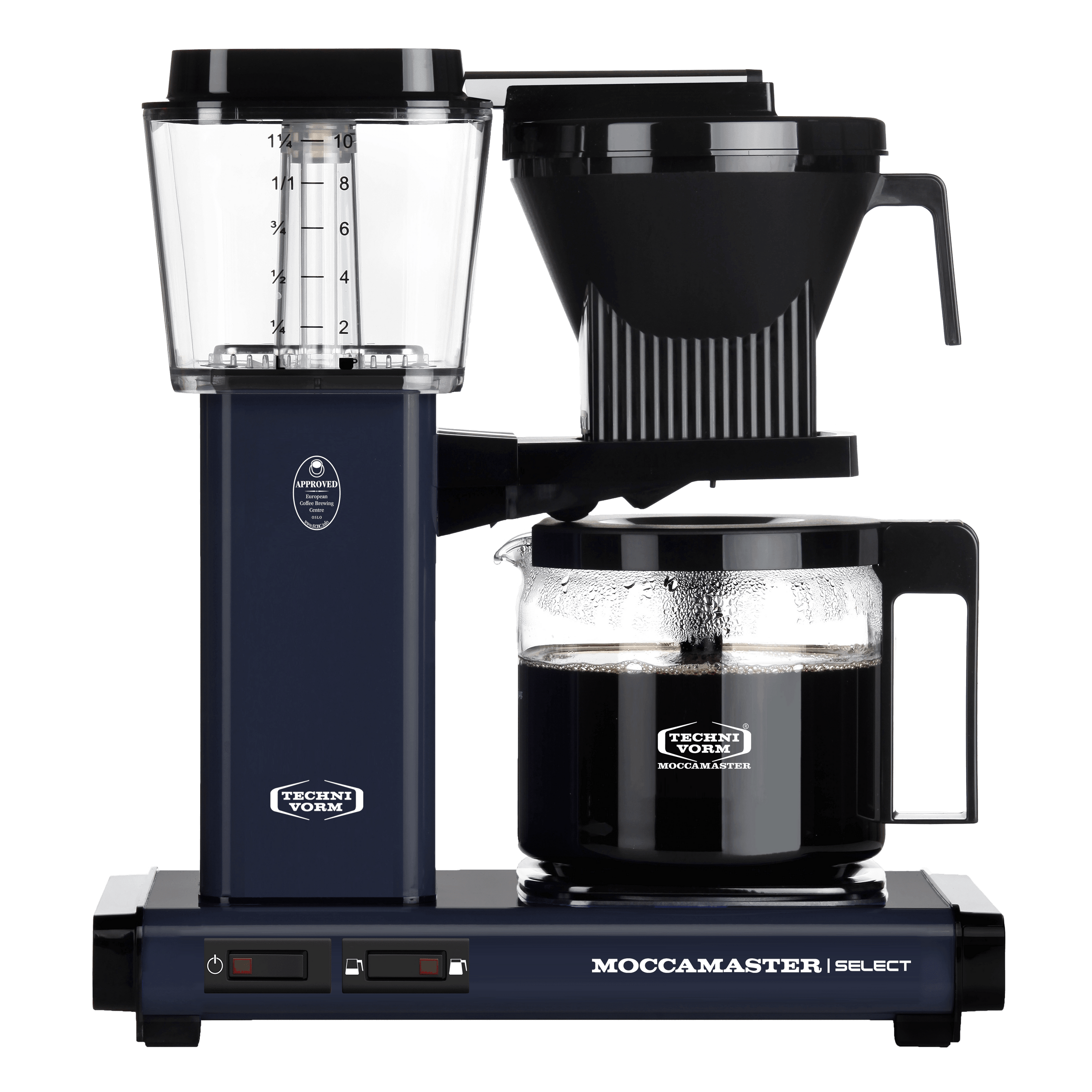navy, midnight blue moccamaster kbg select coffee machine